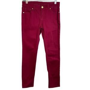 Buffalo by David Bitton Jean Gibson Deep Red Women Sz 27 Stretch Back  to School